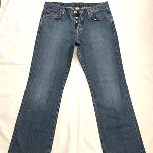 👖Medium Wash Regular/tall Length Boot Cut Jeans